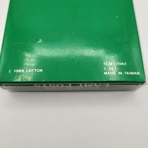 Lefton Vintage Village Miniature Lamp 3'' Posts Lights AC DC Operated 1989 - Picture 8 of 8